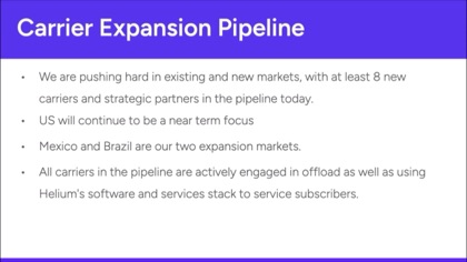 Carrier expansion pipeline