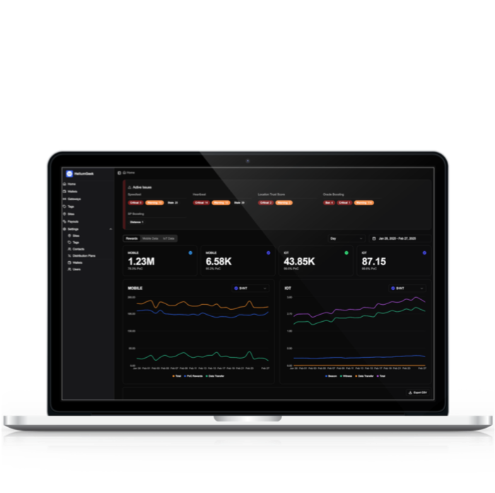 HeliumGeek Fleet Management Dashboard